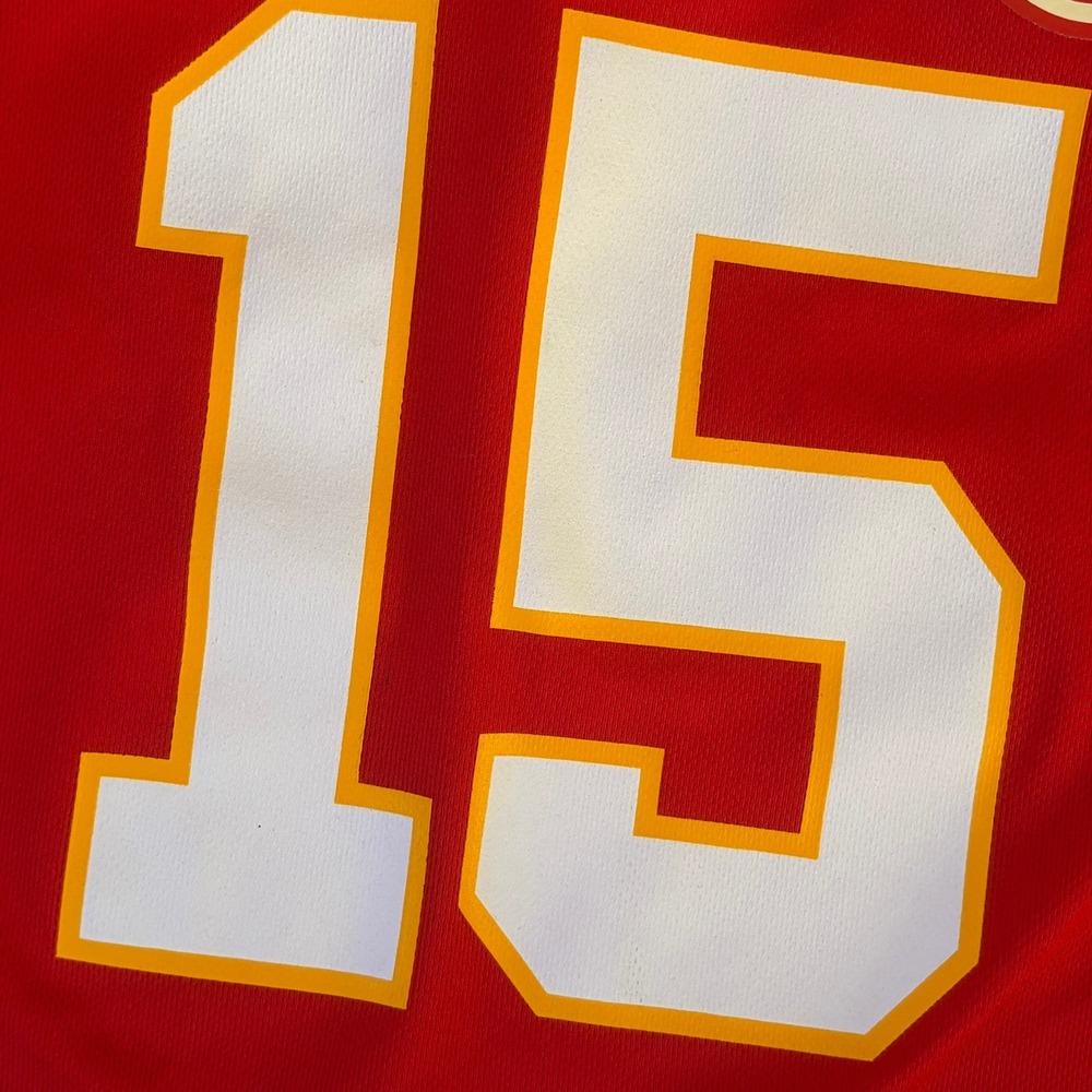 NFL Team Apparel Patrick Mahomes Kansas City Chiefs Jersey Youth Medium Red #15 - Picture 12 of 12